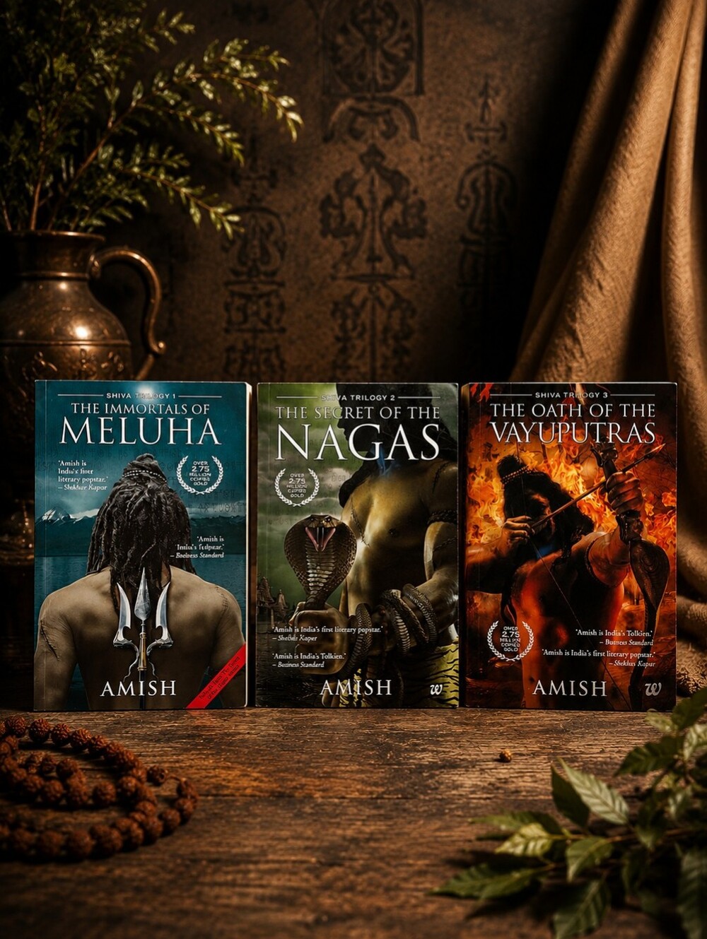 Shiva Trilogy 3-Book Set by Amish | Paperback Fantasy Series EUC
